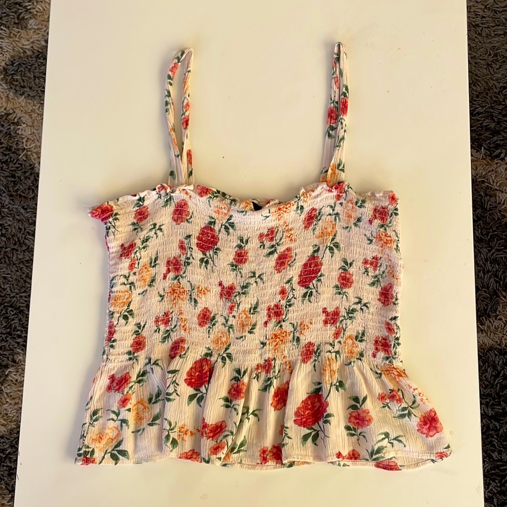 American Eagle Smocked Tank